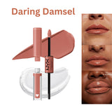 NYX Shine Loud Lip Color and Lip Gloss  DARING DAMSEL