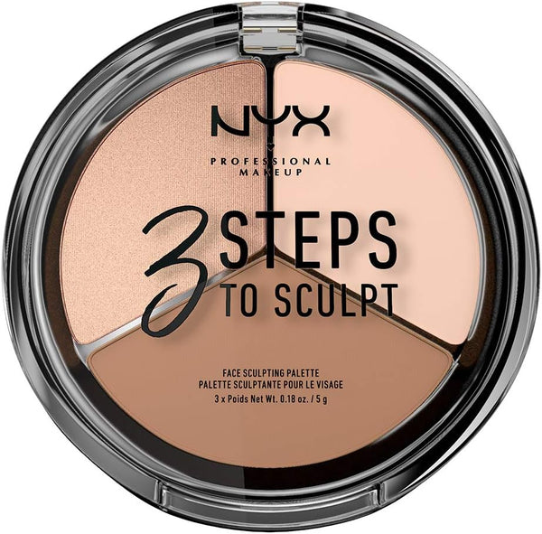 NYX 3 Steps To Sculpt Face Sculpting Palette  FAIR