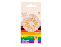 Studio London False Nails RAINBOW ALMOND GLOSS (Pride Edition)