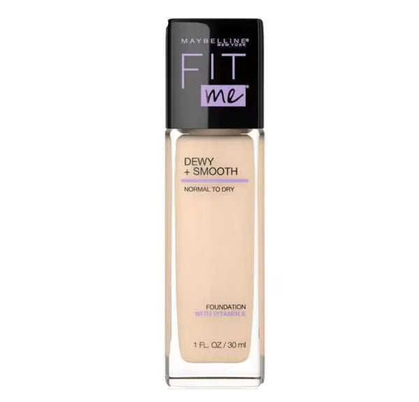 Maybelline Fit Me Dewy & Smooth Foundation  105 FAIR IVORY