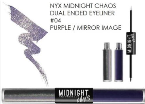 NYX Midnight Chaos Dual-Ended Eyeliner   PURPLE / MIRROR IMAGE