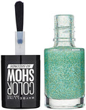Maybelline Color Show nail polish  334 TEAL REVEAL (glitter)