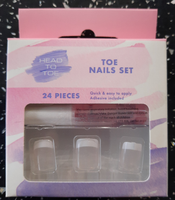 French Manicure Pedicure stick on nails | French polish for toes